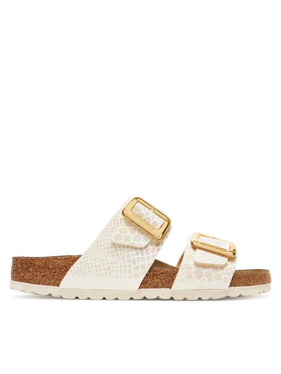 Birkenstock Шльопанці Birkenstock Sydney Cushion Buckle 1030258 Écru