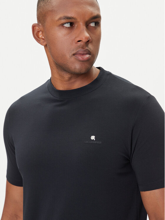 KARL LAGERFELD KARL LAGERFELD Camiseta 755053 554235 Azul marino Regular Fit