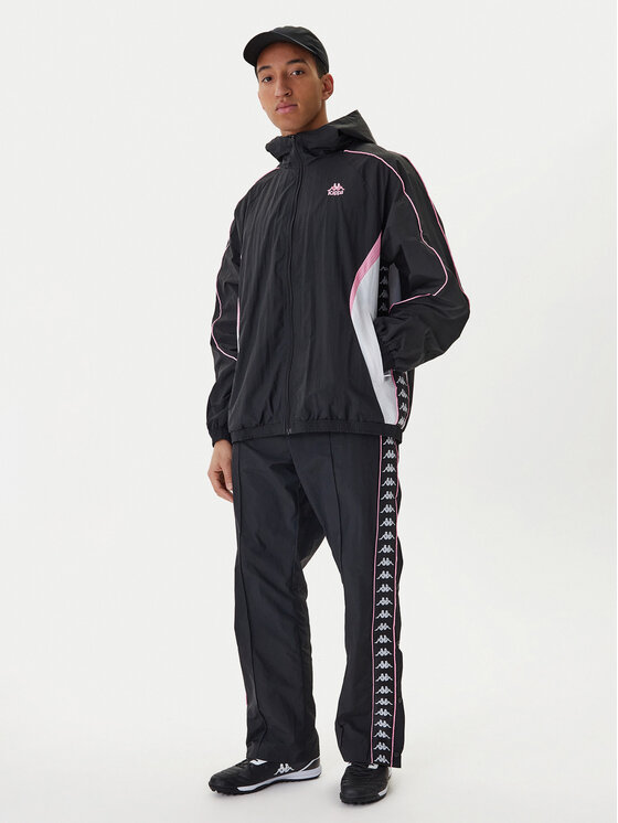 Kappa Kappa Pantaloni da tuta 361W7JW Nero Comfort Fit