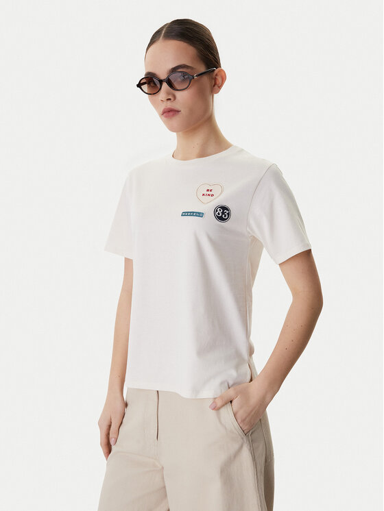 Weekend Max Mara Weekend Max Mara Camiseta West 2615971041 Écru Regular Fit