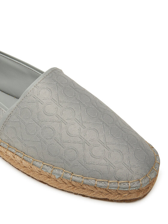 Calvin Klein Espadryle Calvin Klein Flat Espadrille - Jacq HW0HW02467 Szary