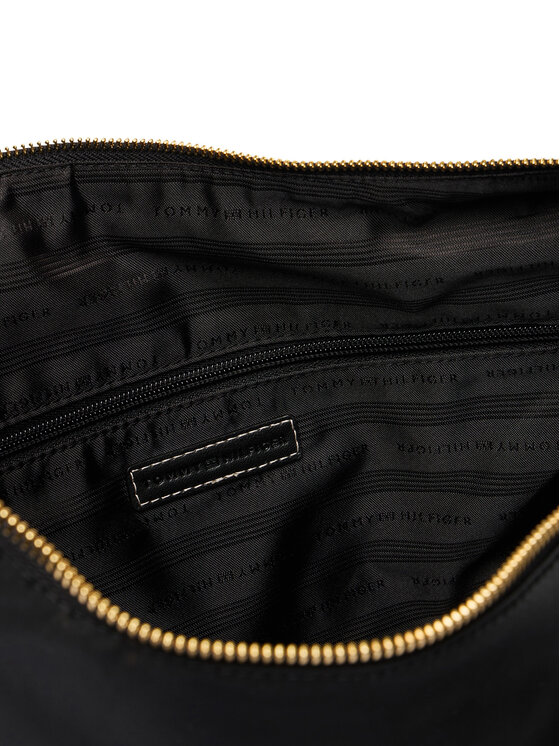 Tommy Hilfiger Τσάντα Tommy Hilfiger Th Go Hobo Nylon AW0AW18229 Μαύρο
