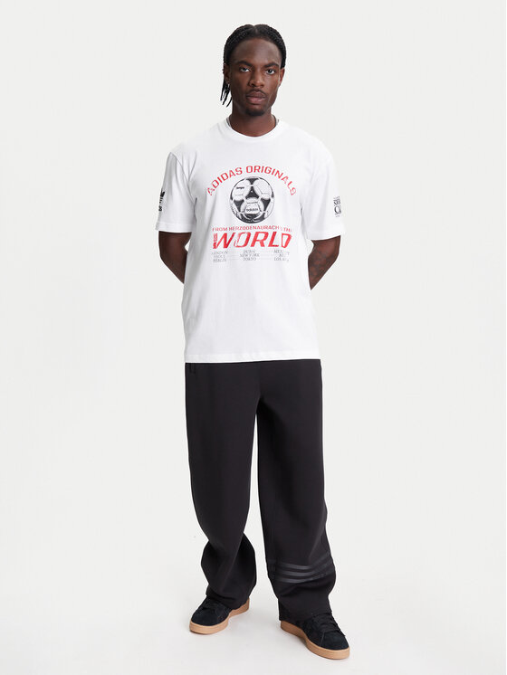 adidas adidas T-shirt 90s Football Graphic JX3065 Bianco Regular Fit
