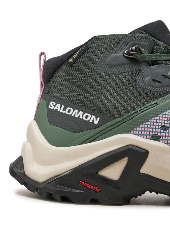 Salomon Pārgājienu apavi Salomon X Raise Mid Gore-Tex L47458100 Zaļš