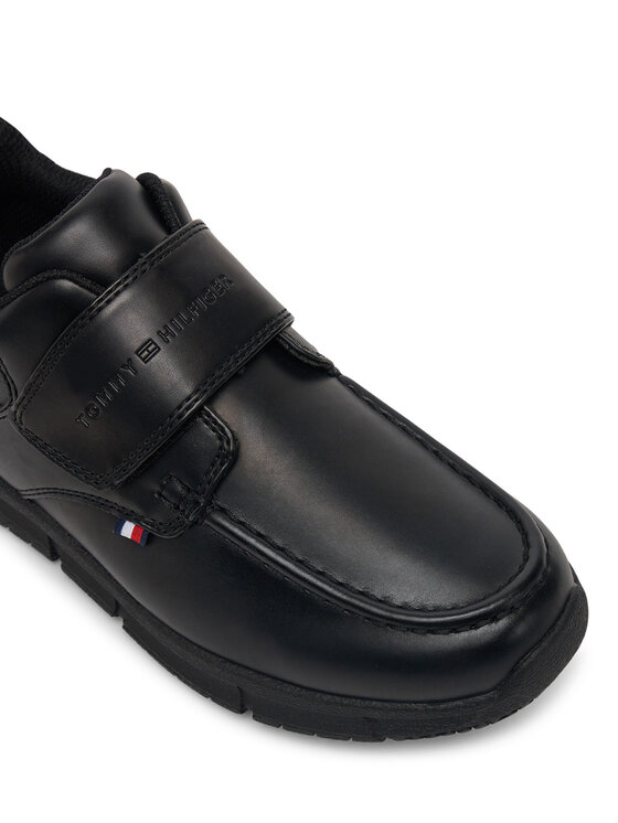 Tommy Hilfiger Обувки Tommy Hilfiger Low Cut Velcro Shoe T3B4-33176-1355 S Черен