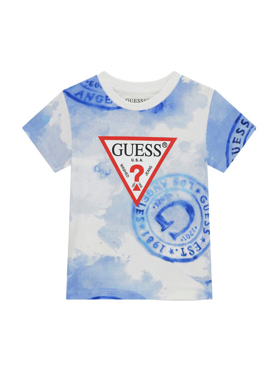 Guess Guess Póló N6GI02 K8HM4 Kék Regular Fit