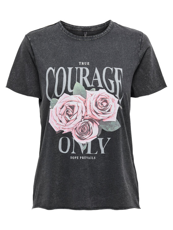 ONLY ONLY Camiseta Lucy 15215721 Negro Regular Fit