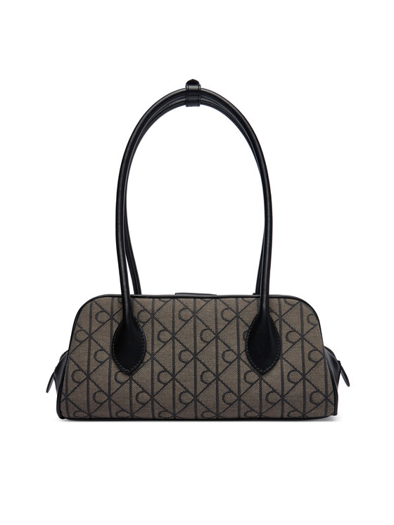 Calvin Klein Kabelka Calvin Klein Emblem Trio Jacquard LV04F3744G Sivá