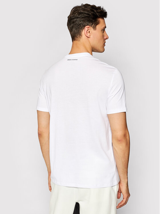Armani Exchange Armani Exchange T-shirt 8NZTCK Z8H4Z 1100 Bianco Slim Fit