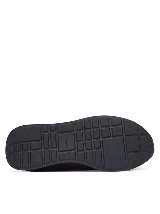 Calvin Klein Sneakersy Calvin Klein Retro Runner Sock Panl Lth Neo HW0HW03118 Bordová