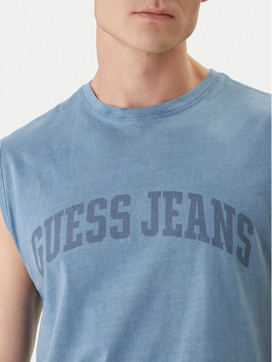 Guess Jeans Guess Jeans Camiseta sin mangas M6GPB2 K8FQ4 Azul Regular Fit