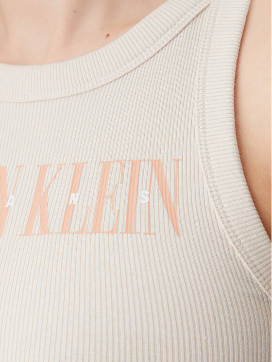 Calvin Klein Jeans Calvin Klein Jeans Top Varsity J20J225520 Beis Slim Fit