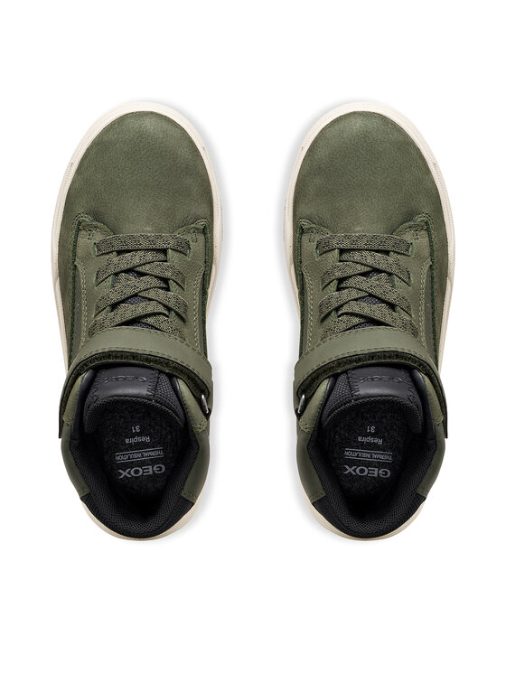 Geox Botines planos Geox J Bunshee Boy B Abx J16FMA 0ME33 C3009 M Verde oscuro