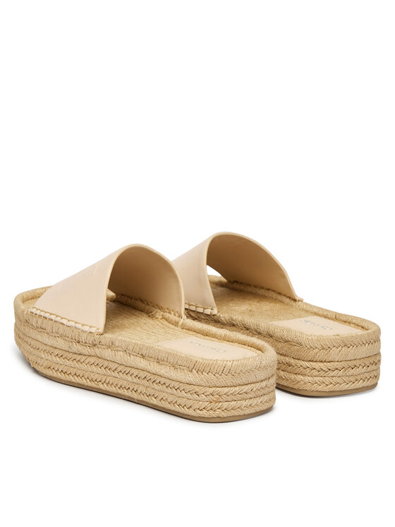 Calvin Klein Espadrile Calvin Klein Flatf Espa Mule Lth Mg HW0HW03027 Bež