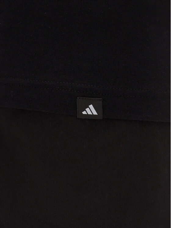 adidas adidas Футболка Lounge Slides Graphic Pocket JC5283 Чорний Regular Fit