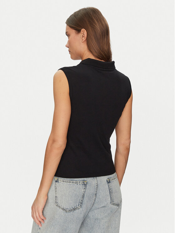 Guess Jeans Guess Jeans Поло W5GP24 KCYR1 Чорний Regular Fit
