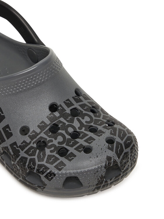 Crocs Nazouváky Crocs Kids Tire Print Classic Clog 211261 Šedá
