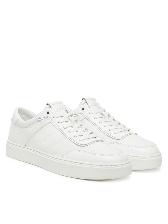 Calvin Klein Laisvalaikio batai Calvin Klein Clean Cup Low Lace Tape HM0HM01898 Balta