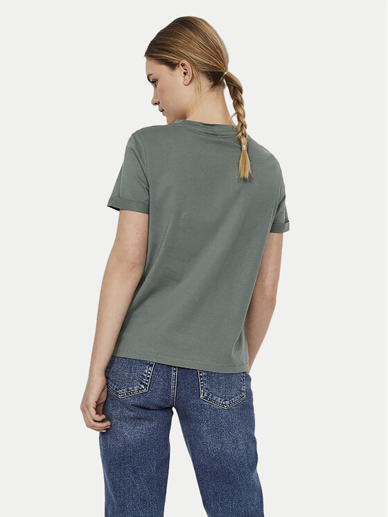 Vero Moda Vero Moda Majica Paula 10243889 Zelena Regular Fit