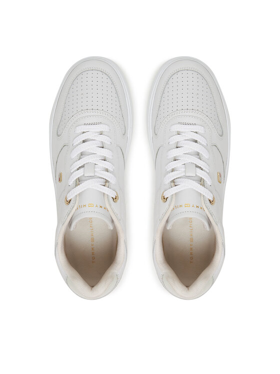Tommy Hilfiger Laisvalaikio batai Tommy Hilfiger Sporty Cupsole FW0FW08795 Balta