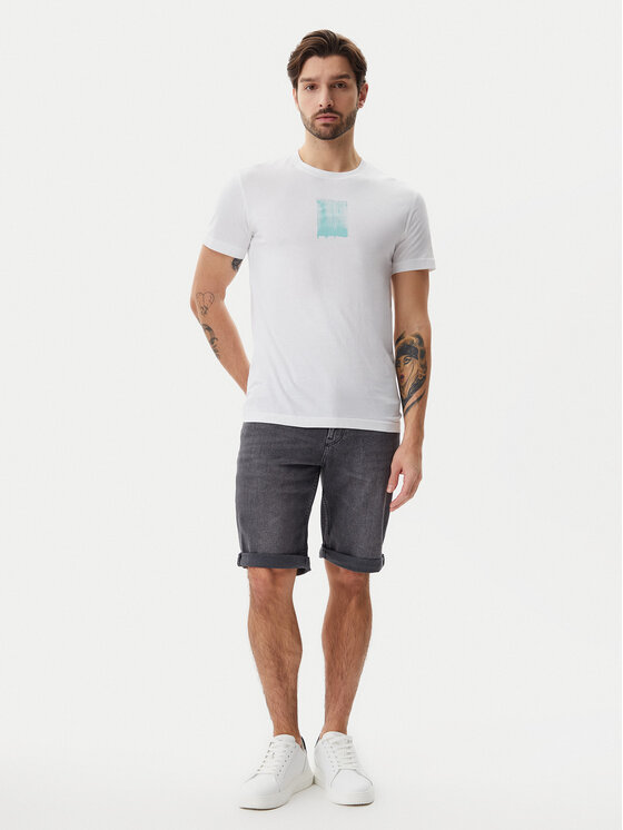 Calvin Klein Jeans Calvin Klein Jeans Camiseta Brush Stroke J30J327522 Blanco Regular Fit