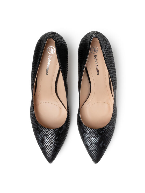 Solo Femme Szpilki Solo Femme 34201-A8-L21/000-04-00 Czarny