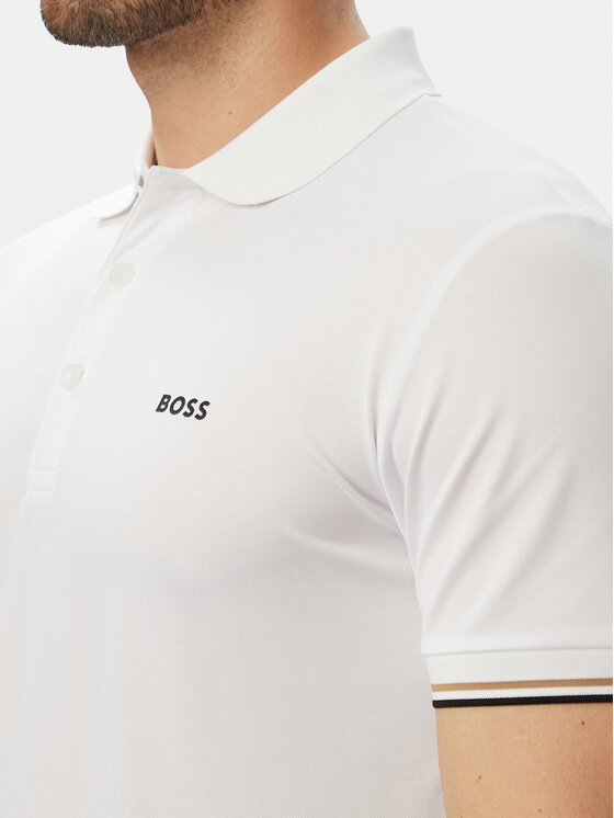 BOSS BOSS Pólóing Game 1 50564785 Fehér Slim Fit