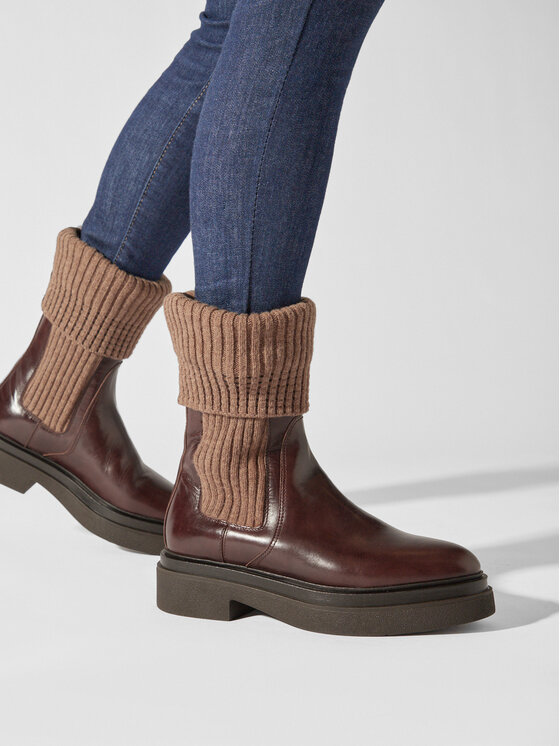 Gant Členková obuv s elastickým prvkom Gant Zandrin Chelsea 27551382 Hnedá