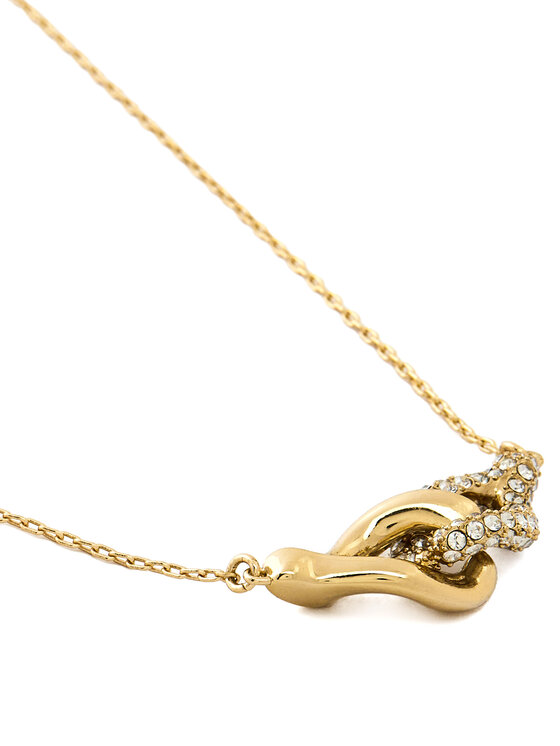Tory Burch Намисто Tory Burch Interlocking Wishbone Pendant 161070 Золотий