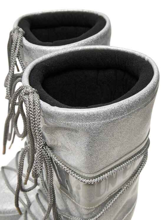 Moon Boot Śniegowce Moon Boot Icon Glitter 80D1402850 Srebrny