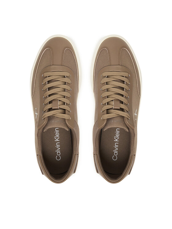 Calvin Klein Sportcipők Calvin Klein Low Pro Cups Wt Canv Mg HW0HW03145 Barna