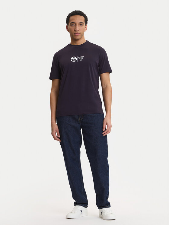 Guess Guess Camiseta GUESS x NORTH SAILS M6GI40 K3322 Azul marino Regular Fit