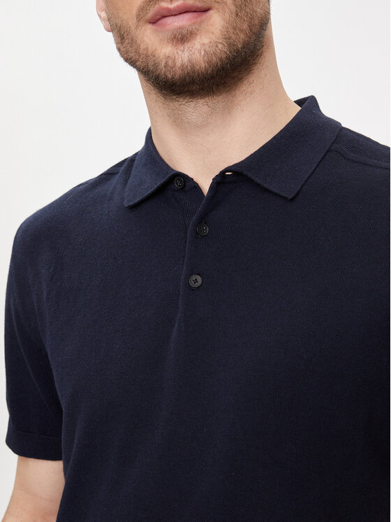 Selected Homme Selected Homme Polo majica Berg 16092437 Mornarsko modra Regular Fit