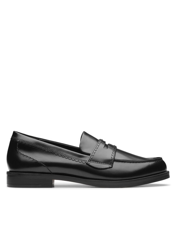 Clarks Mokasíny Clarks Straven Edge 26181277 Čierna
