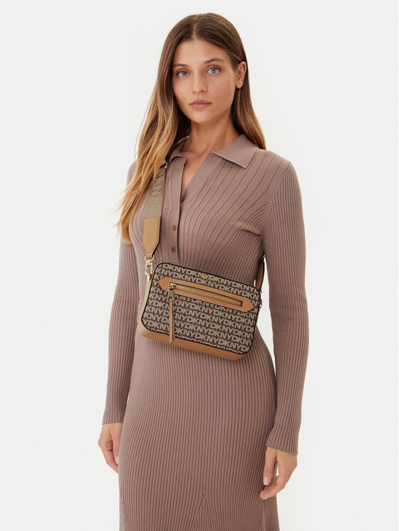 DKNY Kabelka DKNY Bryant Ave Camera Ba R42EYE22 Hnědá