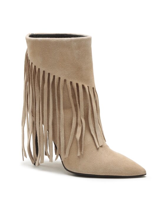 PINKO Каубойски обувки PINKO Olympe Tronchetto PE 23 BLKS1 100573 A0N8 Бежов