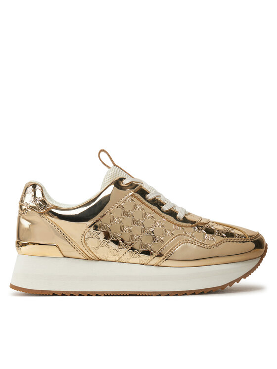 MICHAEL Michael Kors Sneakersy MICHAEL Michael Kors Raina Trainer 43F4RNFSAE Zlatá