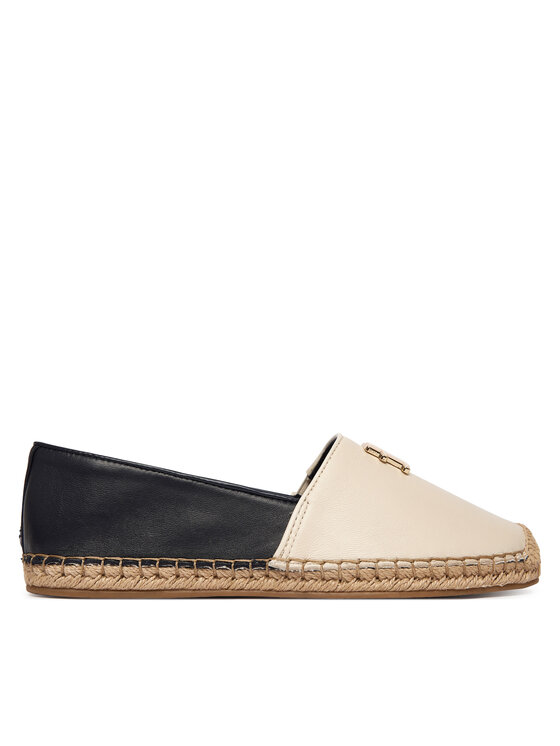 Tommy Hilfiger Espadrile Tommy Hilfiger Th Logo Leather Espadrille FW0FW09246 Pisana