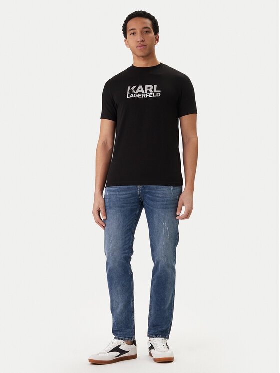 KARL LAGERFELD KARL LAGERFELD Camiseta 755780 500235 Negro Regular Fit