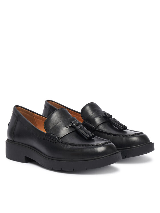 Geox Loafersy Geox D Spherica Ec1 B D65DKA 43 C9999 Czarny
