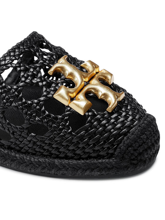 Tory Burch Espadrilky Tory Burch Eleanor Woven D'Orsay Flat 81030 Čierna