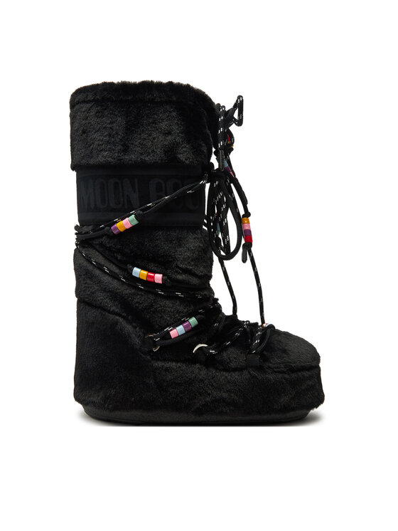 Moon Boot Cizme de zăpadă Moon Boot Icon Faux Fur BEADS80D1408990 Negru