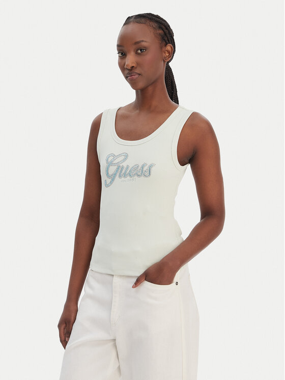 Guess Guess Top W6GP22 K2954 Verde Regular Fit