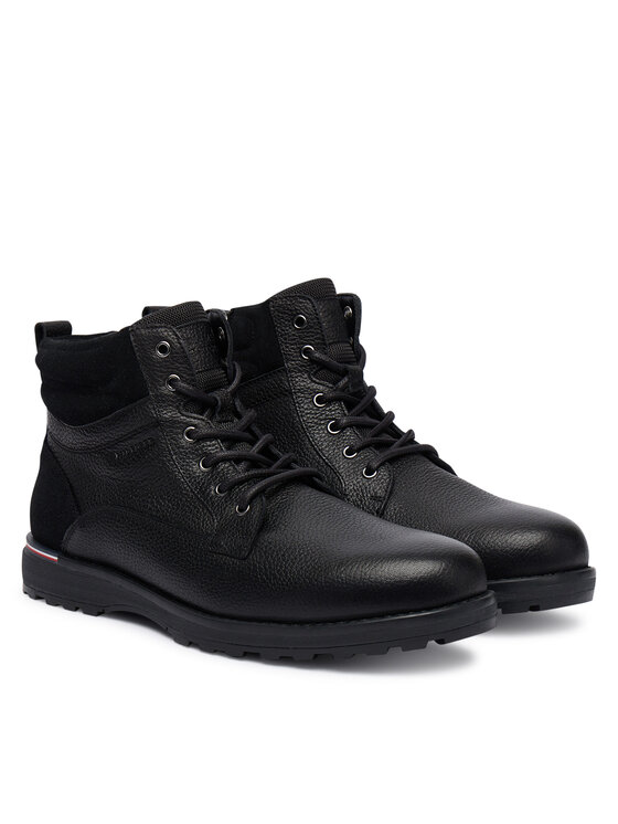 Tommy Hilfiger Botines planos Tommy Hilfiger Corporate W FM0FM05606 Negro