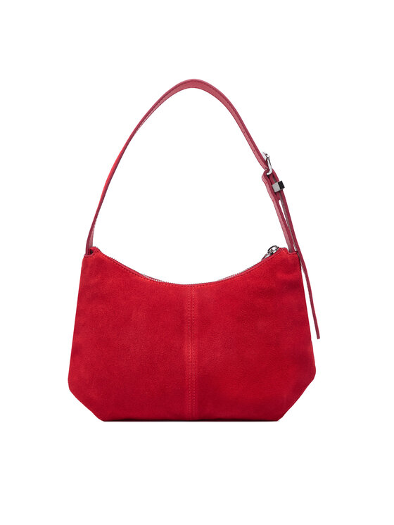 Tommy Jeans Geantă Tommy Jeans Tjw Slouchy Suede Shoulder Bag AW0AW18859 Roșu
