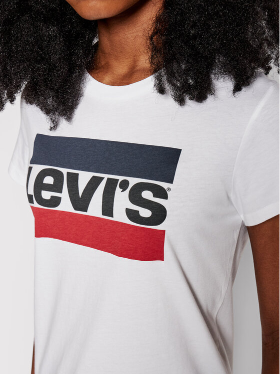 Levi's® Levi's® Majica The Perfect Graphic Tee 17369-0297 Bela Regular Fit