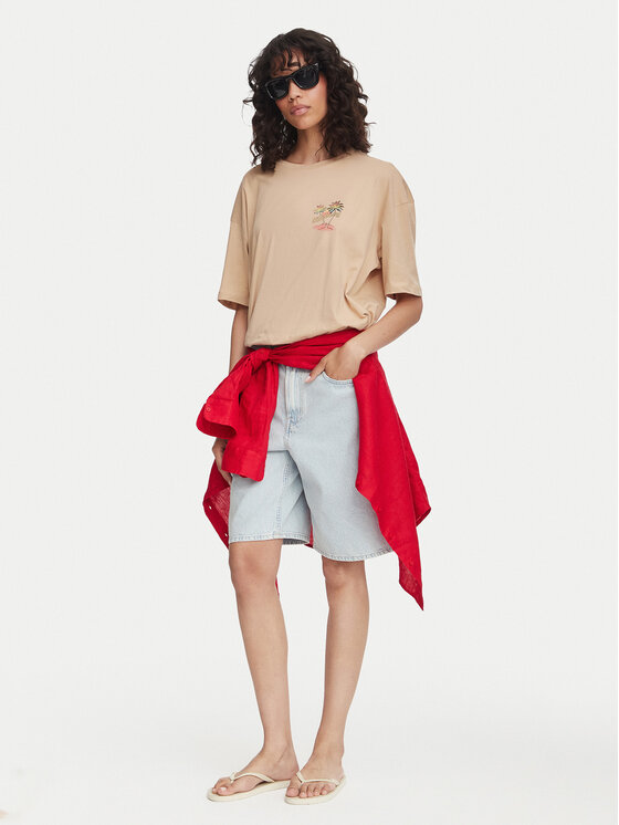 Billabong Billabong Футболка Take A Break EBJZT00407 Хакі Oversize