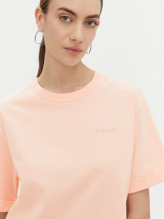 PINKO PINKO T-shirt 104882 A2HN Corallo Regular Fit