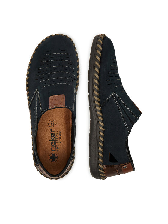 Rieker Polobotky Rieker B2457-14 Tmavomodrá