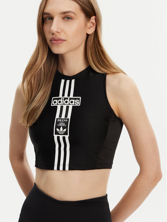 adidas adidas Топ Adibreak JD0102 Чорний Slim Fit